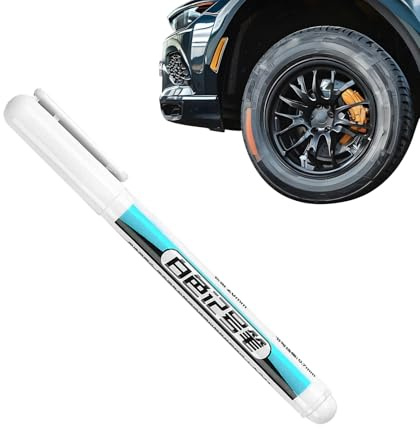 Honhoha Stylo De Peinture Pour Pneus Blanc,Marqueur Blanc Réfléchissant Et Résistant Intempéries - Outil Réutilisable De Marquage Automobile Pour Meubles Et Usage Commercial