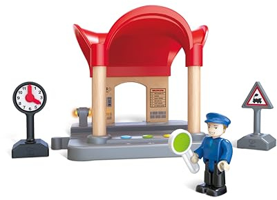 Hape Estación de Tren Grabar y Jugar
