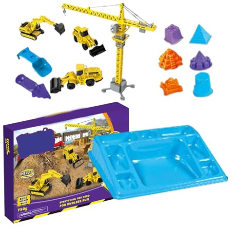 Générique Kit di sabbia per costruzioni giocoso | Gioco di Ingegneria Spaziale Spiaggia - Veicoli da Cantiere Giocattolo | Per Ragazzi Ragazze Asilo Interni Esterni Compleanno Presepe Sala Giochi