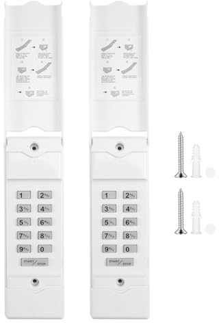 Akfldms 2 Teclados para Abrepuertas de Garaje Lineales. MDTK, Compatible con para Abrepuertas de Garaje Lineales.