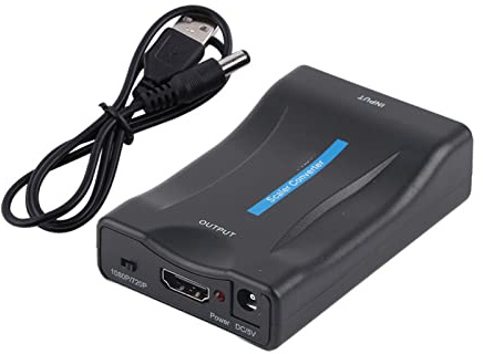 Rcniso Scart to Video Converter Lightweight Adapter 720p 1080p for Smartphone Photos