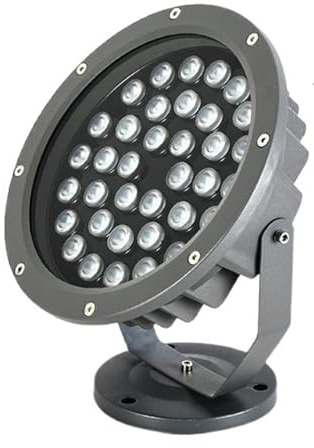 Flutljus, LED utomhus IP66 vattentät arbetsbelysning säkerhetsbelysning landskapsbelysning for trädgårdar gräsmattor gårdar torg(Red Light,24W-A)
