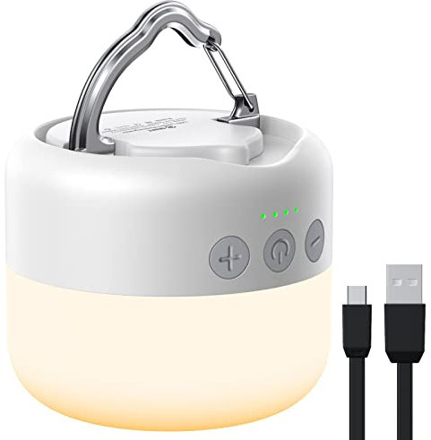 Camping Lantern Rechargeable,ZMNT Hanging LED Camping Tent Light with Magnet Base,Night Light for Bedrooms Living Room,Mini Bulbs/Lamp Flashlight for Emergency,Tornado,Storm,Hurricane,Outage,Hiking,RV