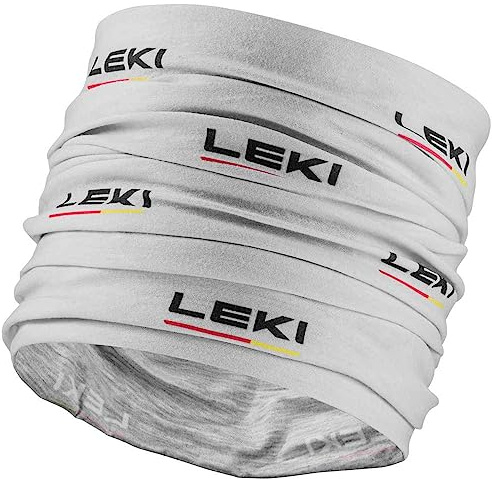 LEKI Logo Schlauchtuch, light grey-black, ONE SIZE