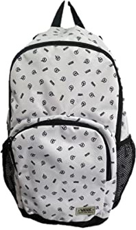 Vans Alumni backpack All-over Logo white Black university school bag casual travel Laptop