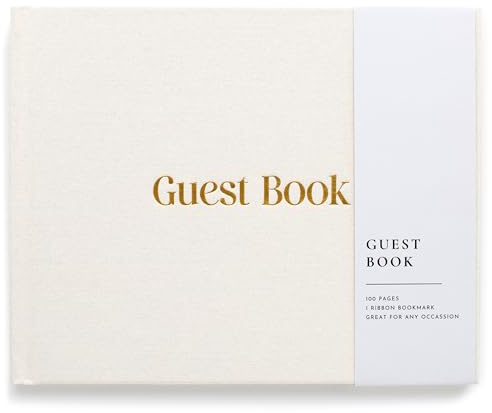 Lamare Wedding Guest Book – Elegant Guest Book for Party, Baby Shower Guest Book & Polaroid Guest Book for Wedding