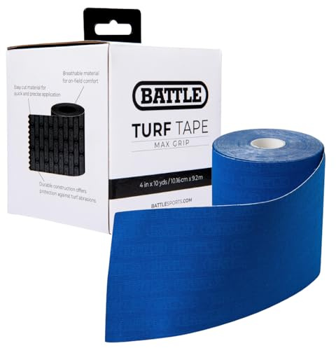 Battle Sports Football Turf Tape - Extra Wide - 30 feet, Waterproof Athletic Tape - Flexible, Breathable, Easy to Cut