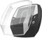 kwmobile EBike Fahrrad Computer Case kompatibel mit Bosch Intuvia Hülle - transparentes Fahrrad GPS Navi Cover - Transparent