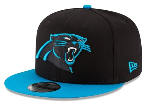 New Era 9Fifty Snapback - Cappellino per bambini Carolina Panthers, Nero , 6- 12 Anni