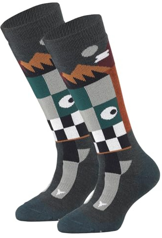 ATOMIC Junior Ski-Socken I Warme Kinder-Skisocken mit Polsterung I Thermosocken für Mädchen & Jungen I Kniestrümpfe mit nahtloser Zehenbox I Skisocken Kinder aus Merinowolle, Polyester & Nylon