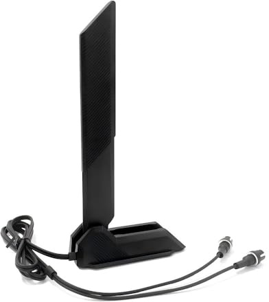 Gintai WiFi 7-antenn för ASUS TUF Gaming X870E B860M B850 Z890 X870 Z790, Prime B840M B850 B860 Z-890 X870, ProArt Z890 X870E-serien WLAN-förstärkare,WiFi 7-spelkort,triband, magnetisk fot (Svart)