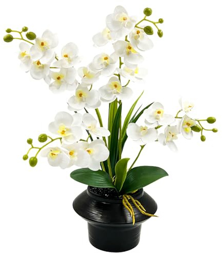 Daily Treasures konstgjord orkidé blomma i kruka