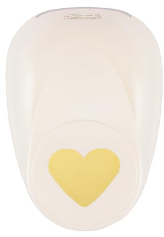 Vaessen Creative Motivstanzer Maxi Herz Ø3,75cm, Large, Weiss