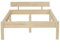 TUGA - Holztech Naturprodukt MASSIVHOLZBETT DAYBETT MASSIV Holz Bett HOLZBETT FSC 300Kg 180 x 200cm unbehandelt EXTRA HÖHE 58cm