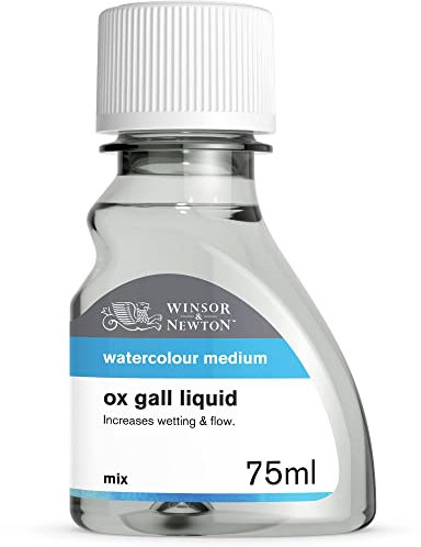 Winsor & Newton 2621766 Ochsengalle zum Entfetten von Untergründen vor dem Bemalen mit Gouache- oder Aquarellfarben - 75ml Flasche