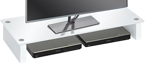 Maja Möbel 1607 TV-Board Weißglas, Abmessungen (BxHxT): 82 x 12,20 x 35 cm, Glas, 82 x 35 x 12,20 cm