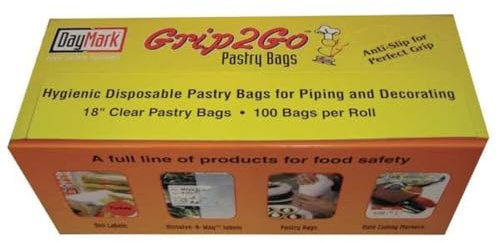 DayMark Safety Systems-IT112793 18 PipingPal Plus Disposable Pastry Bag with Dispenser (100 Bags)