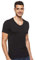 Jack and Jones Basic V-Neck Short Sleeve Men's T-Shirt Black XX-Large
