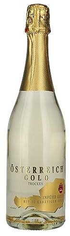Österreich Gold 5833 Bergland Vin Mousseux Fait avec 23 Kl Feuille d'Or 750 ml