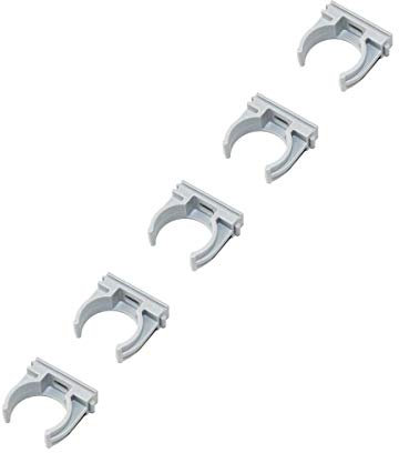 Rohrclips 32mm Rohrschellen 50 Stück Clips Rohrbefestigung Kunststoff