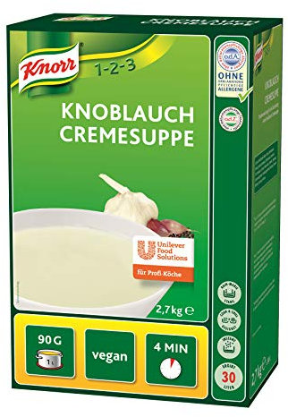 Knorr Knoblauch Cremesuppe Trockenmischung (intensiver Knoblauchgeschmack) 1er Pack (1 x 2,7kg)