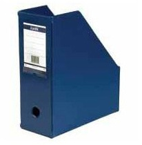 Bantex Concept Magazine Rack File Plastic Jumbo 110mm Blue A4 Ref 401301 [Pack of 5]