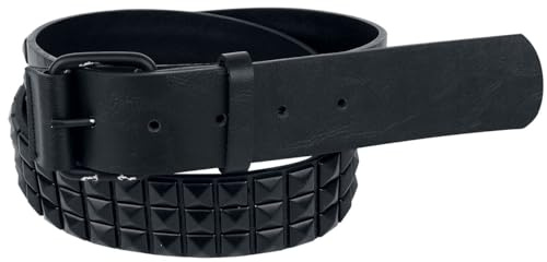 Black Premium by EMP Unisex Cintura nera con borchie 110 cm