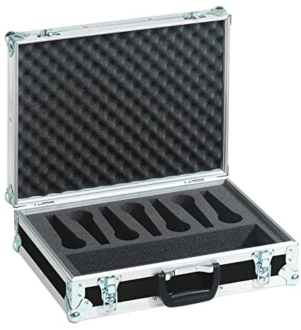 ROADINGER Mikrofon-Case Road 7 Mikrofone schwarz | Flightcase für Mikrofone