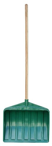 EDA - Pelle à Neige en Plastique - Manche en Bois - Déneigement Pratique - 46 x Ø2,8 x 145 cm