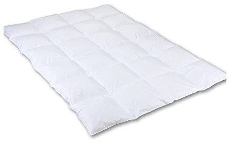Piumone 3 cm Steg 4 X 6 Cassette 50% Piumino 50% Piume (bianco Sassone) 135 X 200 960 G, crema, 135 x 200 cm