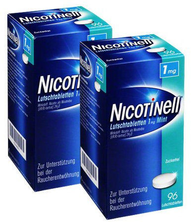 Nicotinell Lutschtabletten 1, 2x96 St 192 St Lutschtabletten