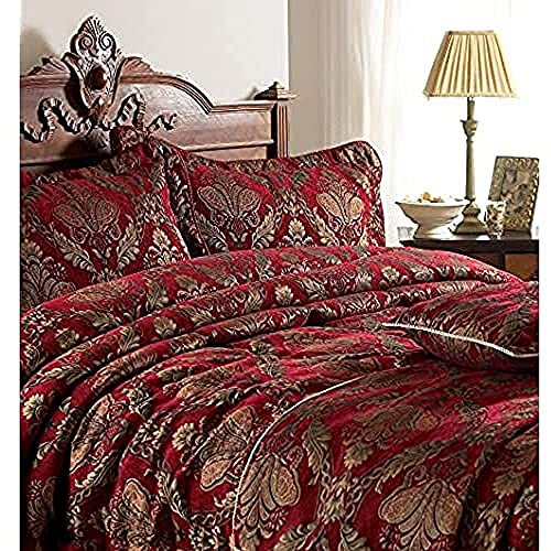 Riva Home Shiraz Tagesdecke, Burgunder, 275 x 275 cm