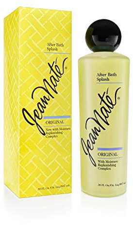 Jean Nate After Bath Splash, Original Bath Body Mist Infused with Vitamin E and Aloe Vera, Softens & Smoothes Skin, Citrus Scent, 30 Fl Oz