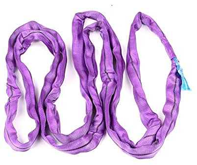 Eslinga redonda 1000 kg / 1 t de capacidad de carga 2 m, eslinga plana, eslinga de grúa, solidez extremadamente alta