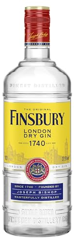 Finsbury London Dry Gin mit 37,5% vol. Der Klassiker aus London seit 1740, Wacholder und Zitrusnoten, Perfekt für Gin & Tonic - 1 x 0,7l
