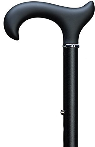 Designer Gehstock Gehhilfe Faltstock Softgriff-Ergonomic schwarz