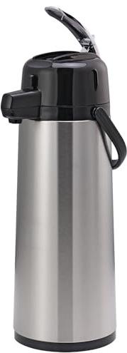 Service Ideas Eco-Air Airpot with Lever, 84.5oz, Glass Vacuum Insulated