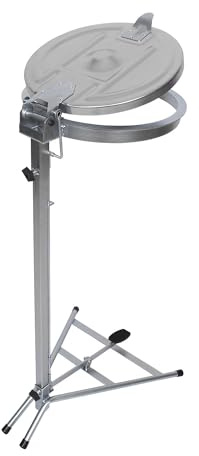 kaiserkraft | Müllsackständer | Standgestell | für Volumen 120 l | mit Pedal | Verzinkt | Stahldeckel