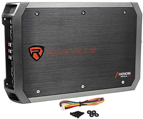Rockville RXA-F1 1600W 4-K Auto Verstärker, Dyno-zertifiziertes RMS, MOSFET Netzteil, ELNA Kondensatoren, Klasse A/B, perfekt für Car Audio und Subs