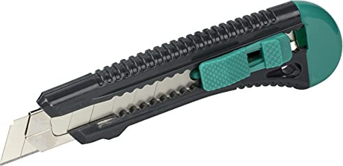 wolfcraft Cutter con lama a spezzare standard da 18 mm I 4146000 I Cutter in plastica con guida in metallo