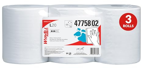WypAll GeneralClean L20 Medium Cleaning Towels, 3 x 550 Sheets (47758)