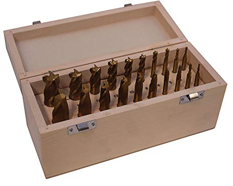 DEMA Schaftfräser HSS Satz 20 Stk. 3-20 mm - Schlichtfräser, Nutfräser, Fräserset - präzise, langlebig, vielseitig - Metallbearbeitung, Holz, Kunststoff