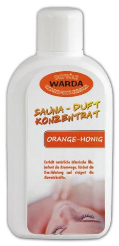 Warda Saunaaufguss Orange-Honig Konzentrat 1.000 ml Flasche, Qualitätsöl, Markenöl 1Liter