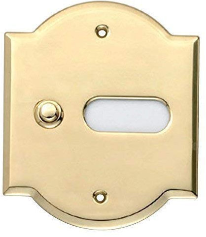 Campanello Pulsantiera Porta ingresso Casa in ottone Lucido Un pulsante