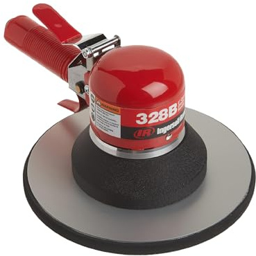 Ingersoll Rand 328B Dual Action Geared Orbital Air Sander, 8 Adhesive Pad, 5/32 Orbit, 825 RPM, 0.25 HP