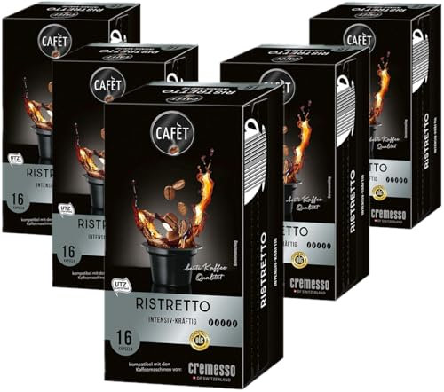 Cafèt Ristretto 80 Kapseln - für Cremesso/Delizio Kaffeemaschinen
