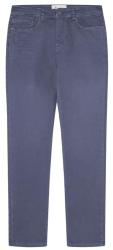SPRINGFILED Pantalón 5 bolsillos color regular lavado, Pantalón Hombre, blue, 34