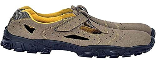 COFRA Sicherheitssandale New Brenta S1P SRC Gr.42, Arbeitsschuhe und Sicherheitsschuhe Veloursleder, Arbeitsschutzschuhe