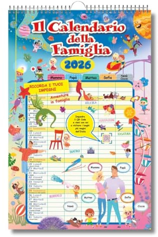 EURO PUBLISHING: Calendario della Famiglia Agenda 2026 29x44cm