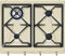 SMEG SRV864POGH Gaskochplatte, creme